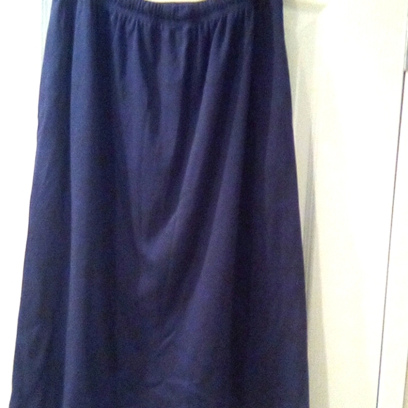 All American Comfort  Solid Skirt Comfortable  Formal Work Women Size L - Picture 4 of 6